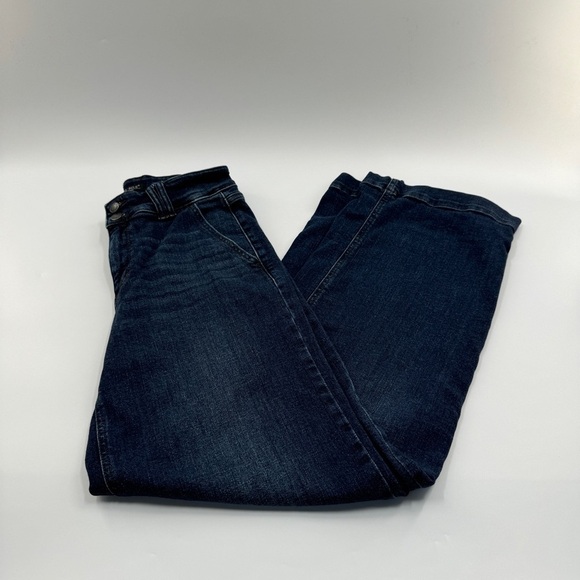 Judy Blue Denim - Judy Blue Women’s Dark Wash Wide Leg Jeans Zipper Fly Size 7/28